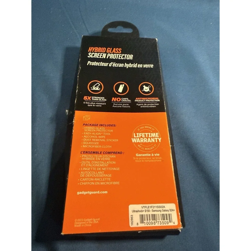 Gadget Guard Flex Screen Protector Samsung S24+ Hybrid Glass Easy Align Tool‎
